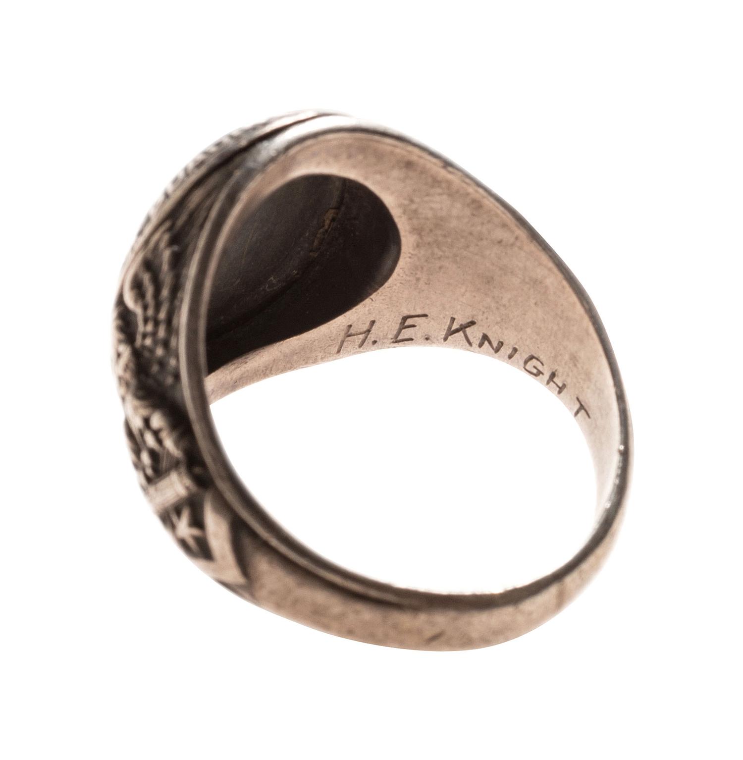 [WORLD WAR I & II]. A group of 6 items, incl. pilots' wings and ring associated with Black Cat Commandos, Pacific Theater.