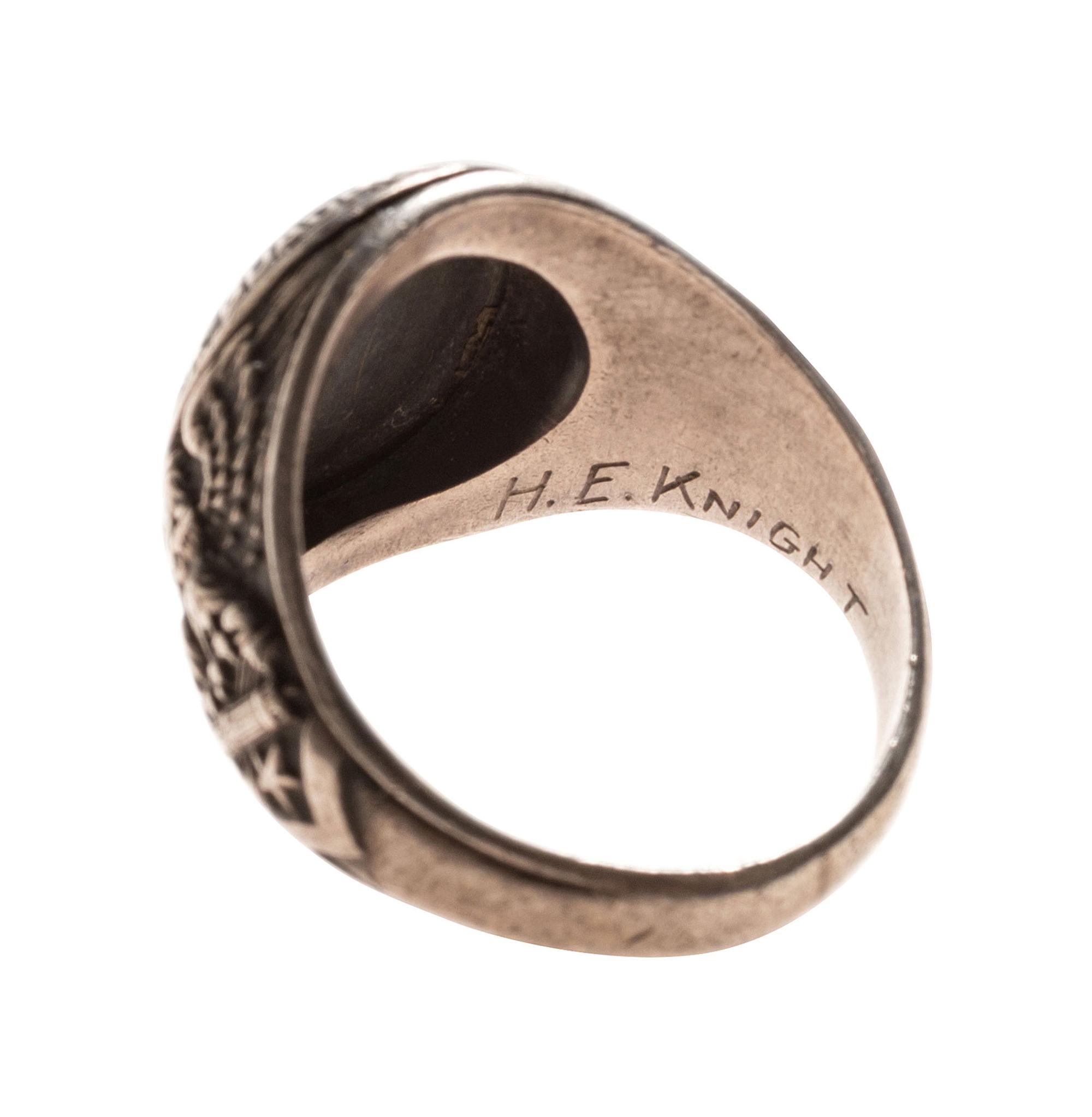 [WORLD WAR I & II]. A group of 6 items, incl. pilots' wings and ring associated with Black Cat Commandos, Pacific Theater.