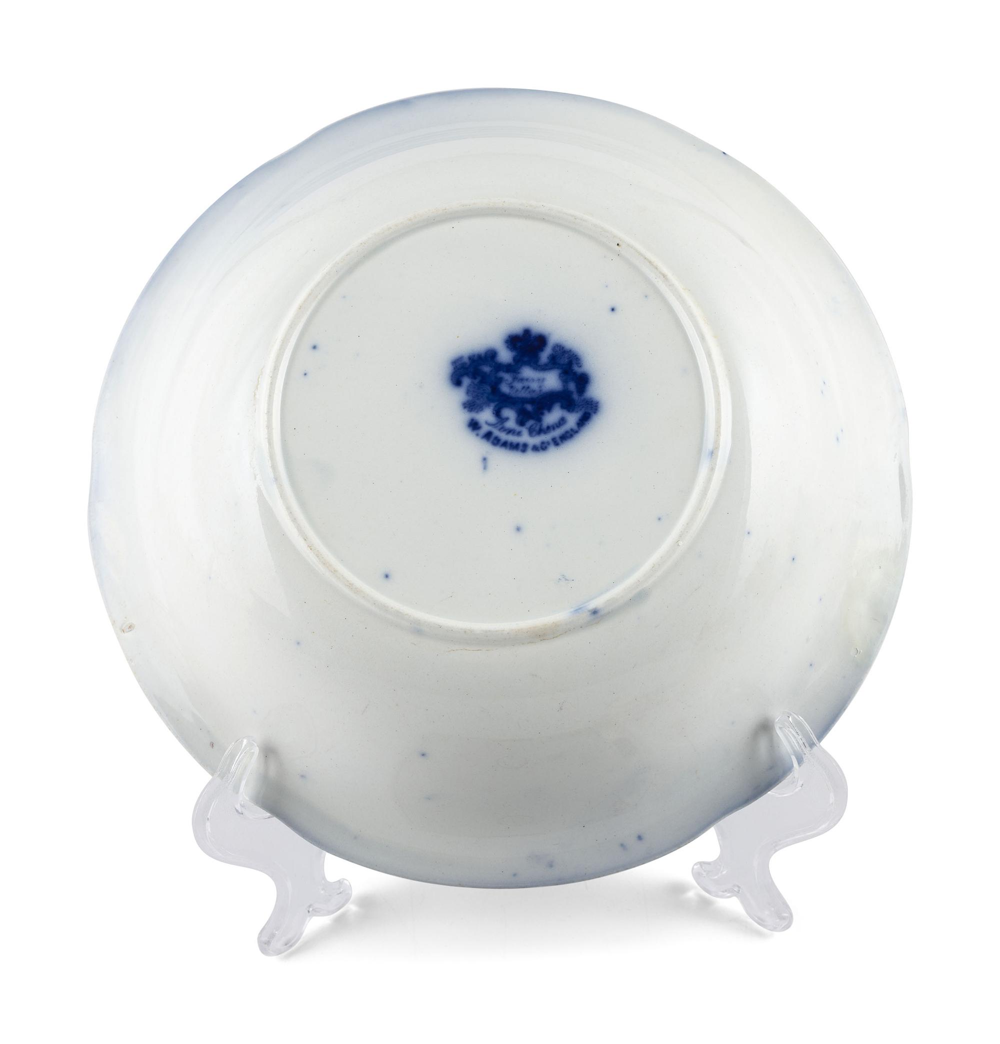 A Group of Flow Blue and Transferware Table Articles