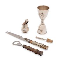A Group of Five Tiffany & Co. Bamboo Pattern Articles