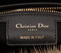 Christian Dior Red and Brown Mink Small Lady Dior Bag, 2018
