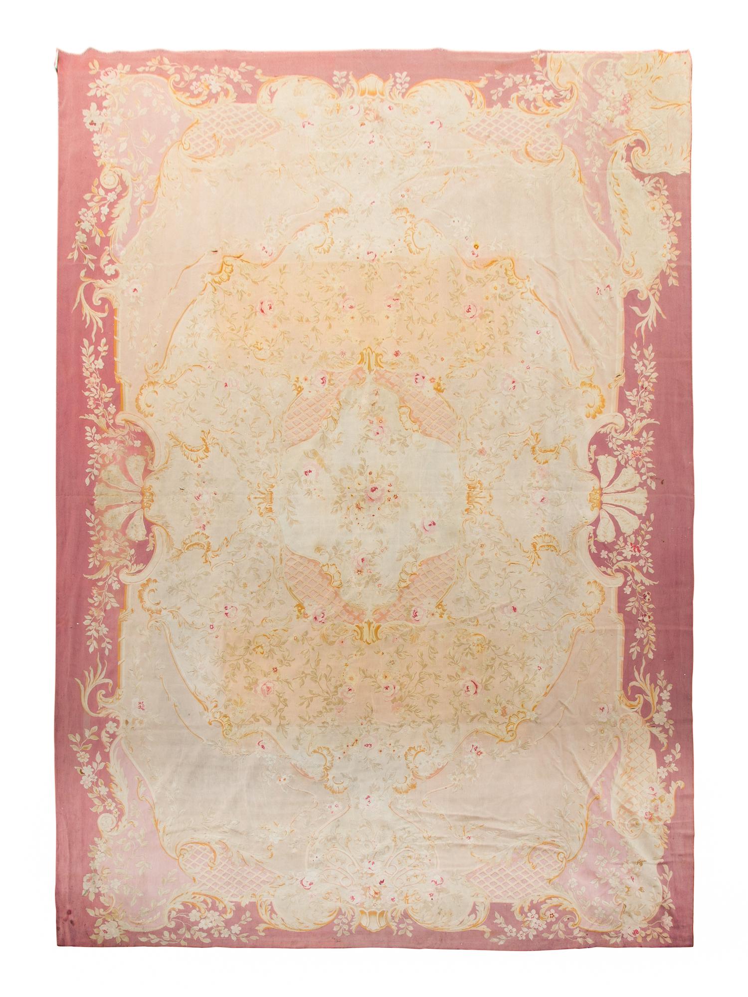 An Aubusson Wool Rug — Circa 1870