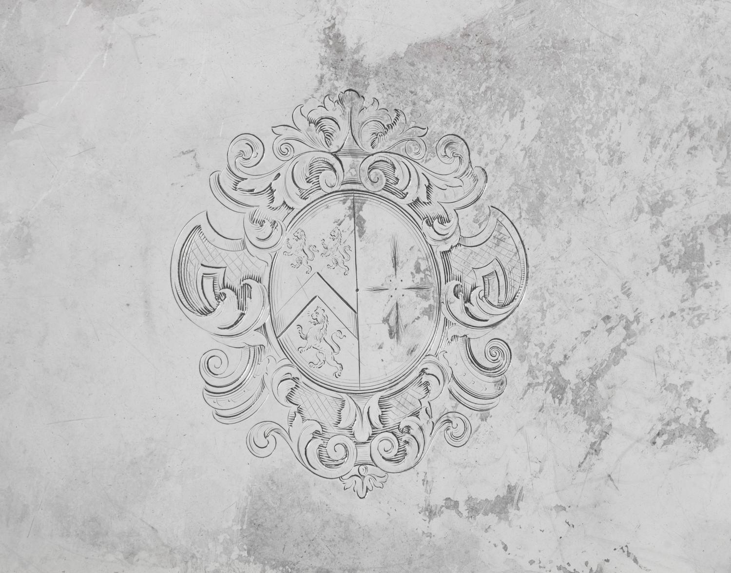 A George I Brittania Silver Cake Dish