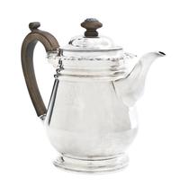 A George III Silver-Plate Coffee Pot