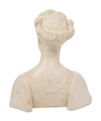 An Italian Painted Plaster Bust