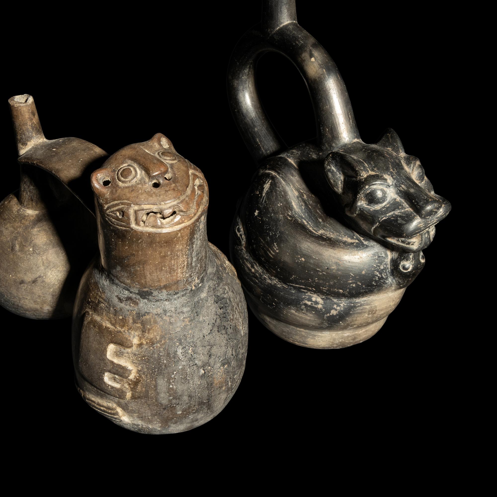 A Group of 3 Pre-Columbian Terracotta Vessels and 1 Terracotta Vessel