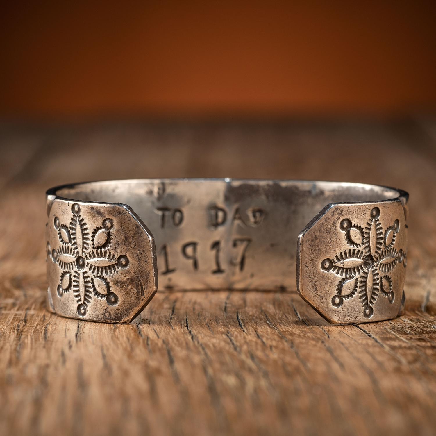 Navajo Stamped Ingot Cuff Bracelet