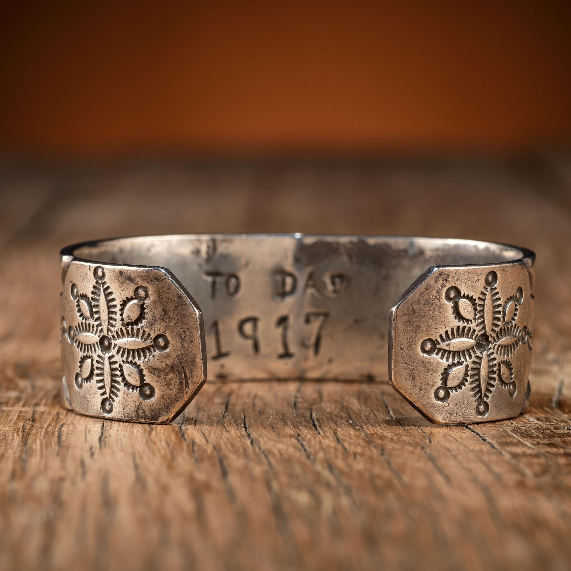 Navajo Stamped Ingot Cuff Bracelet