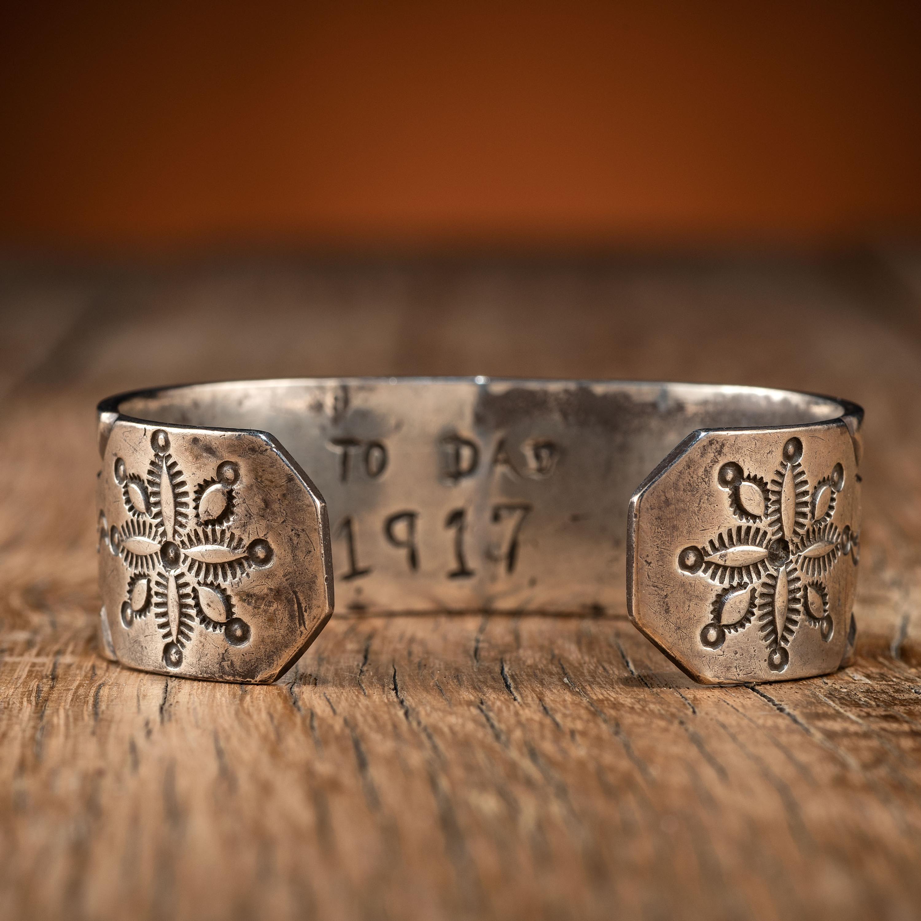Navajo Stamped Ingot Cuff Bracelet