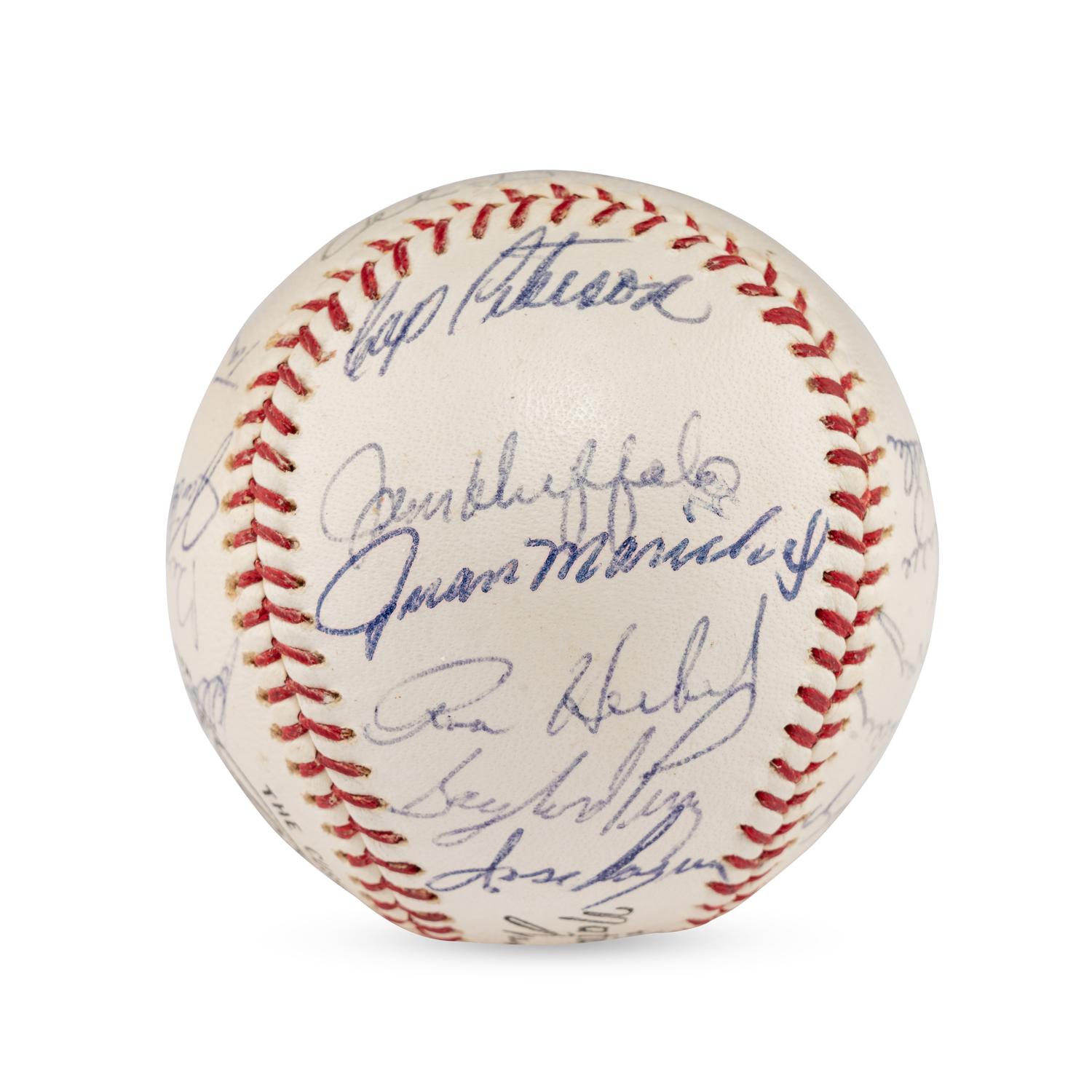 A 1964 San Francisco Giants Team Signed Autograph Baseball Featuring Willie Mays and Multiple Hall of Famers (PSA Letter of Authenticity),
