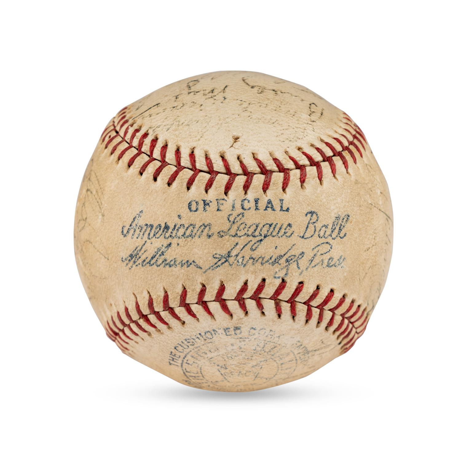 A Multi Signed Autograph Baseball Featuring Joe Medwick and Notables (Beckett Authentication Services Letter of Authenticity)
