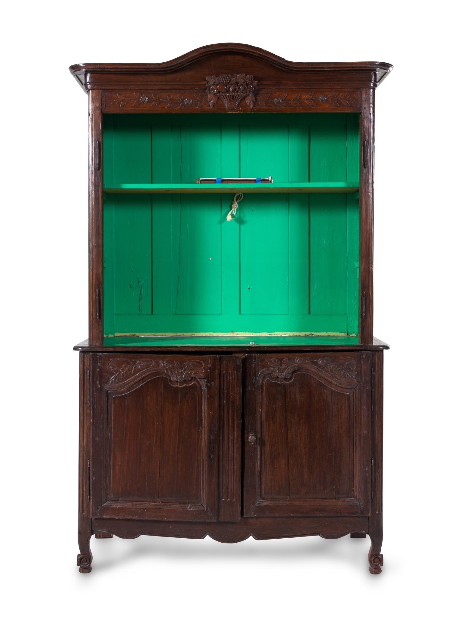 A French Provincial Oak Cabinet