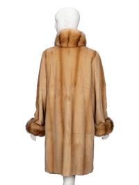 A Reversible Mink & Sable Fur Coat
