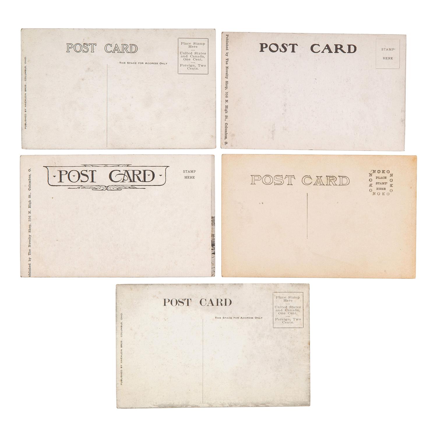 [EARLY PHOTOGRAPHY]. A group of 80 photographs of Columbus, Ohio and Ohio State University, including: