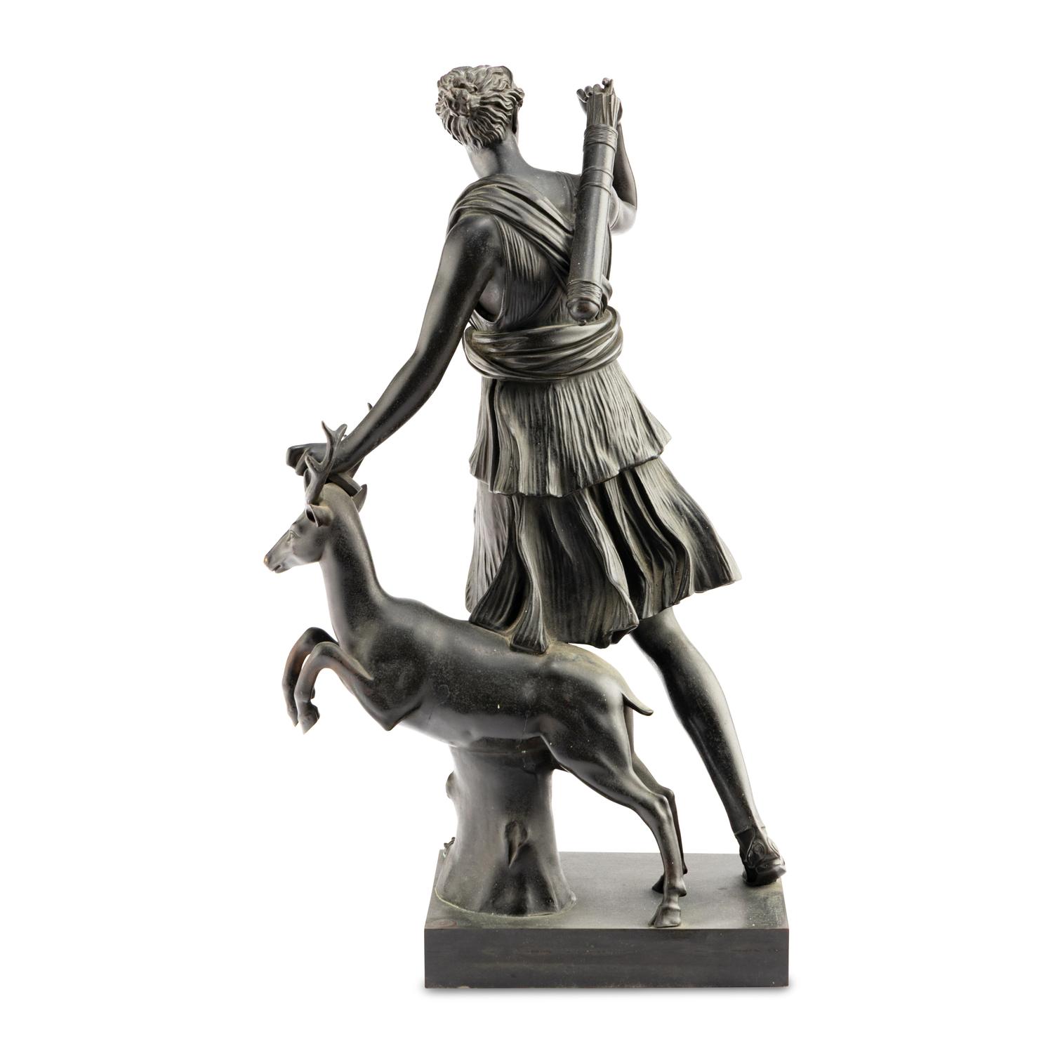 A French Bronze Figure of Diana of Versailles