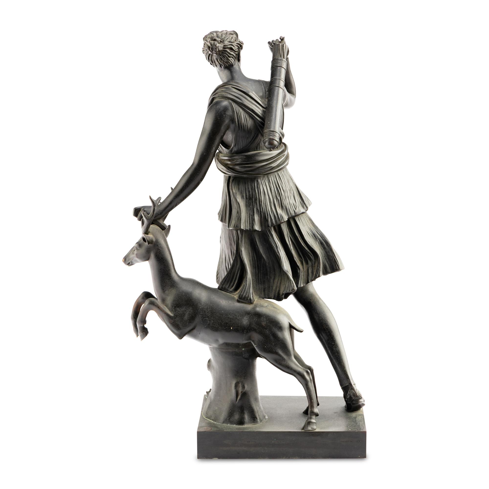A French Bronze Figure of Diana of Versailles