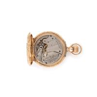 WALTHAM, 14K PINK GOLD HUNTER CASE POCKET WATCH