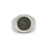 BULGARI, PLATINUM AND COIN 'MONETE' RING