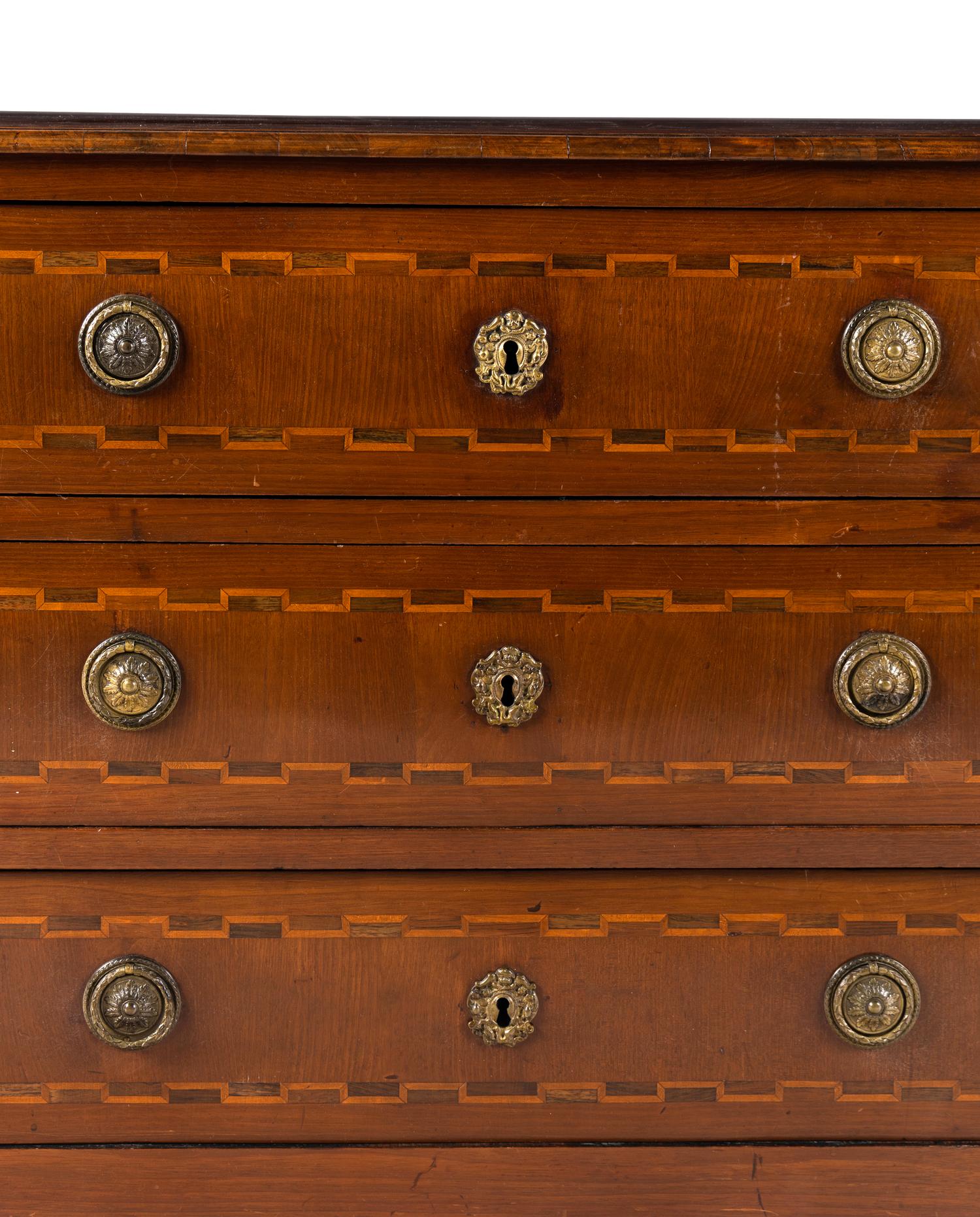 An Empire Fruitwood Chest of Drawers
