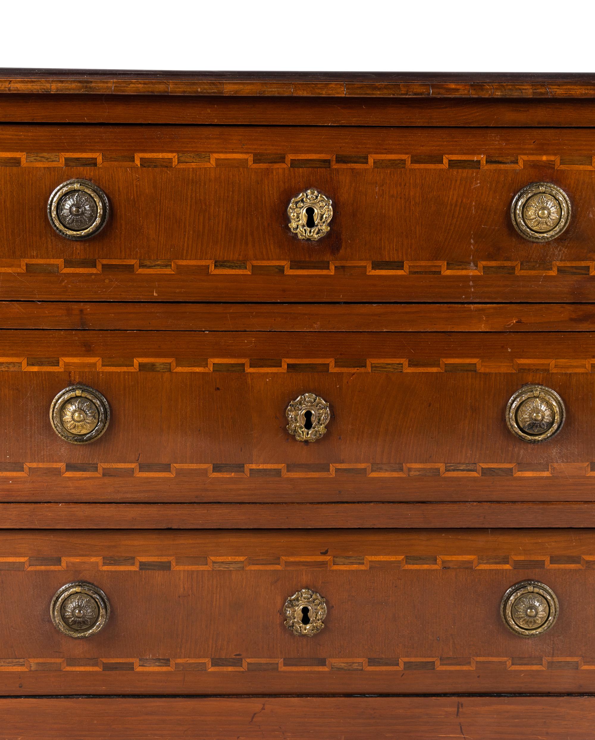 An Empire Fruitwood Chest of Drawers