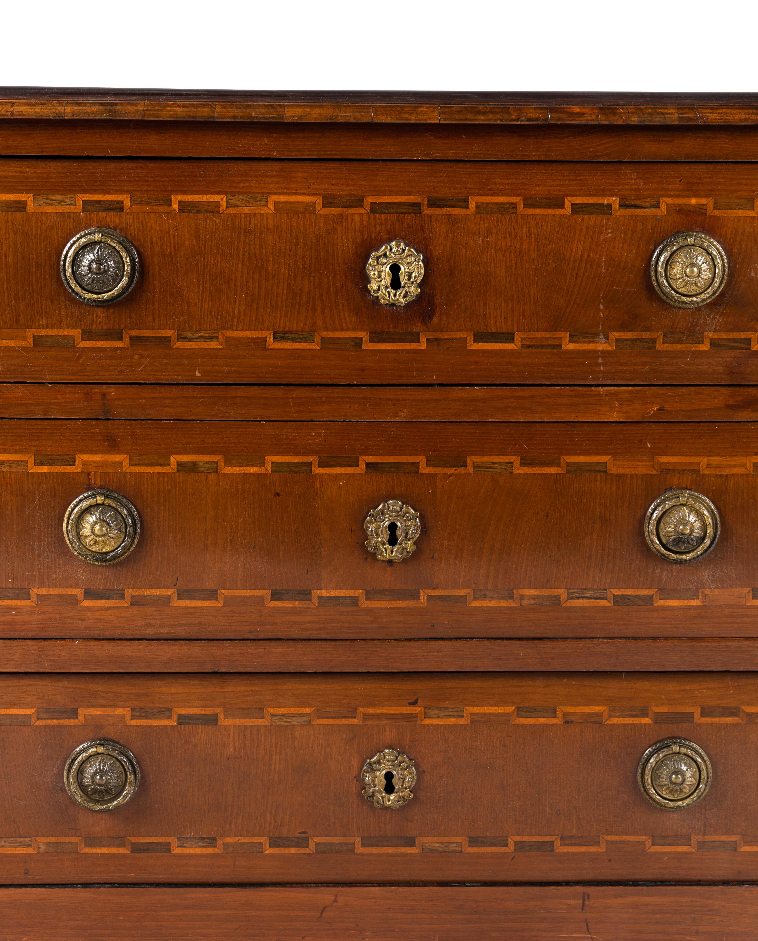 An Empire Fruitwood Chest of Drawers