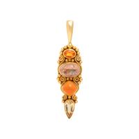 Sajen, Multigem and Yellow Gold Pendant