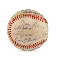 A 1952 Kingston Eagles Team Signed Autograph Baseball