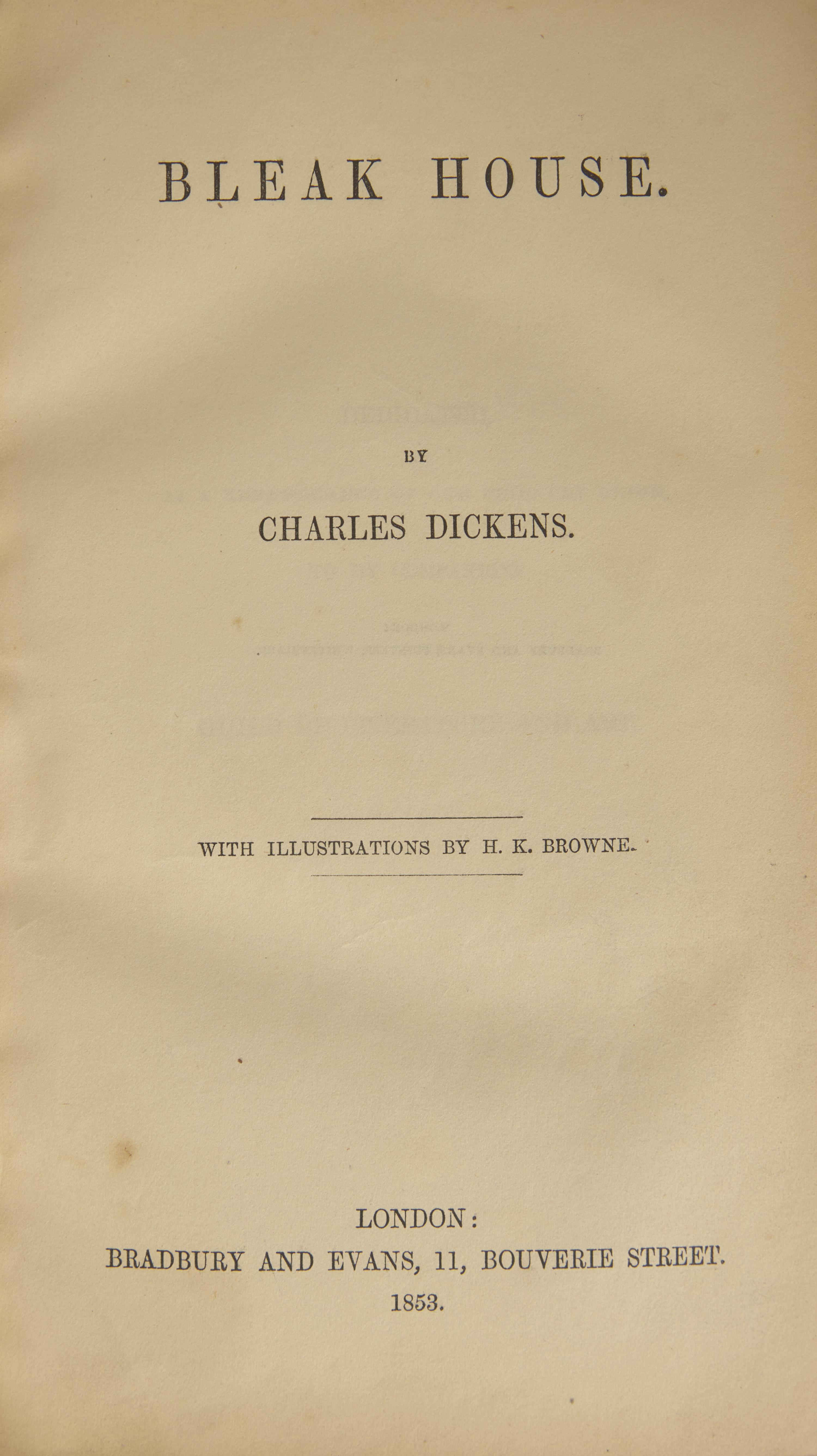 DICKENS, Charles (1812-1870). A group of 5 FIRST EDITIONS, comprising:
