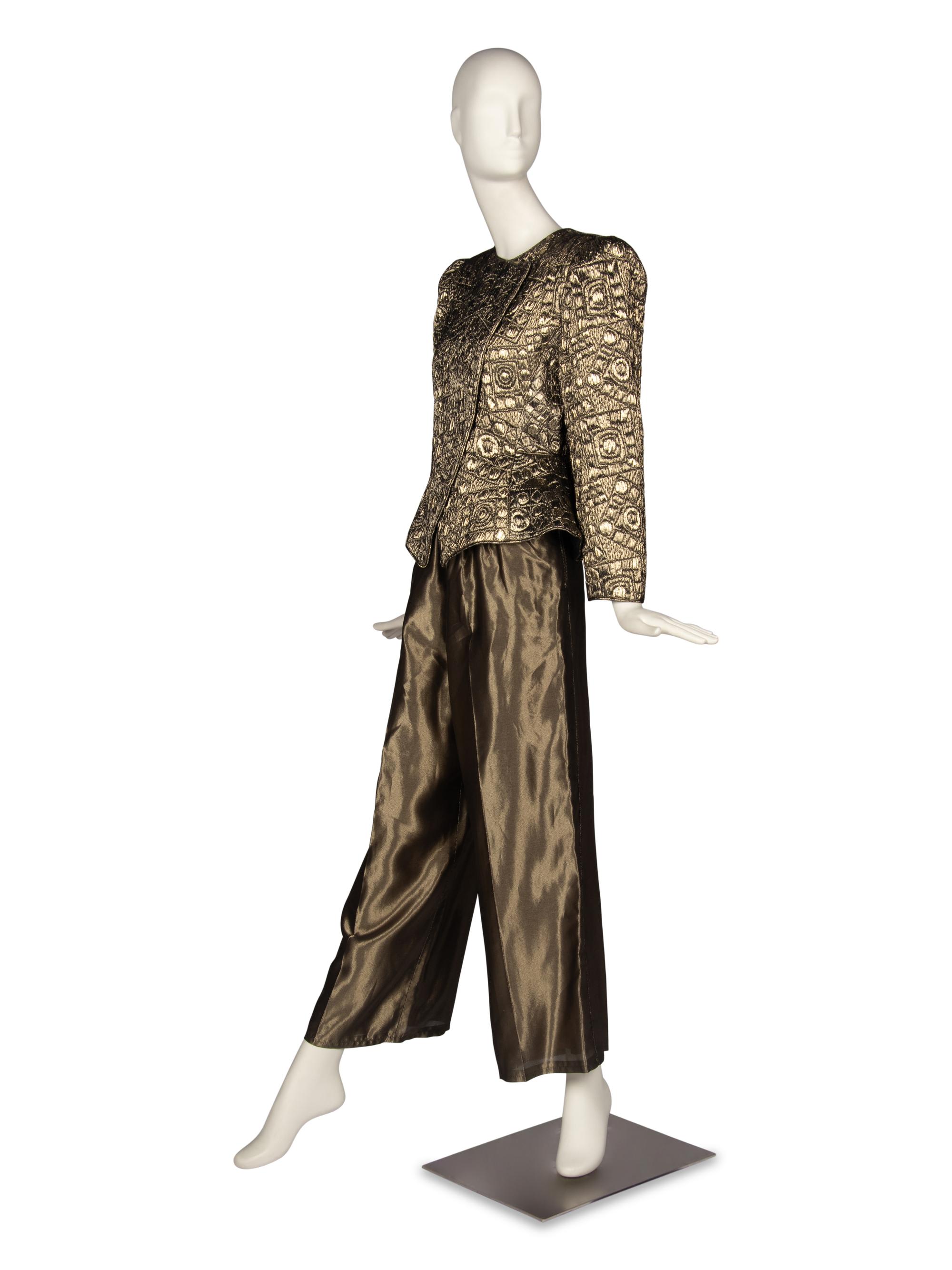 Mary McFadden Gold Pantsuit