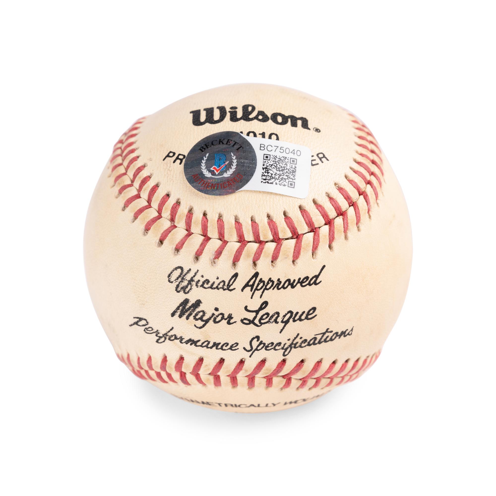 A Group of Lefty Gomez Items, (Including Signed Autograph Baseball, HOF Plaque and Personal Christmas Card)