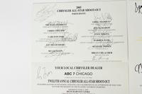 A Group of Three Chrysler All-Star Golf Shootout Signed Autograph Invitations Including Multiple Chicago Hall of Famers (Beckett Authentication Services BAS Certified),