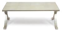A Shagreen Top Coffee Table Height 18 x width 48 x depth 28 inches. — 20TH CENTURY