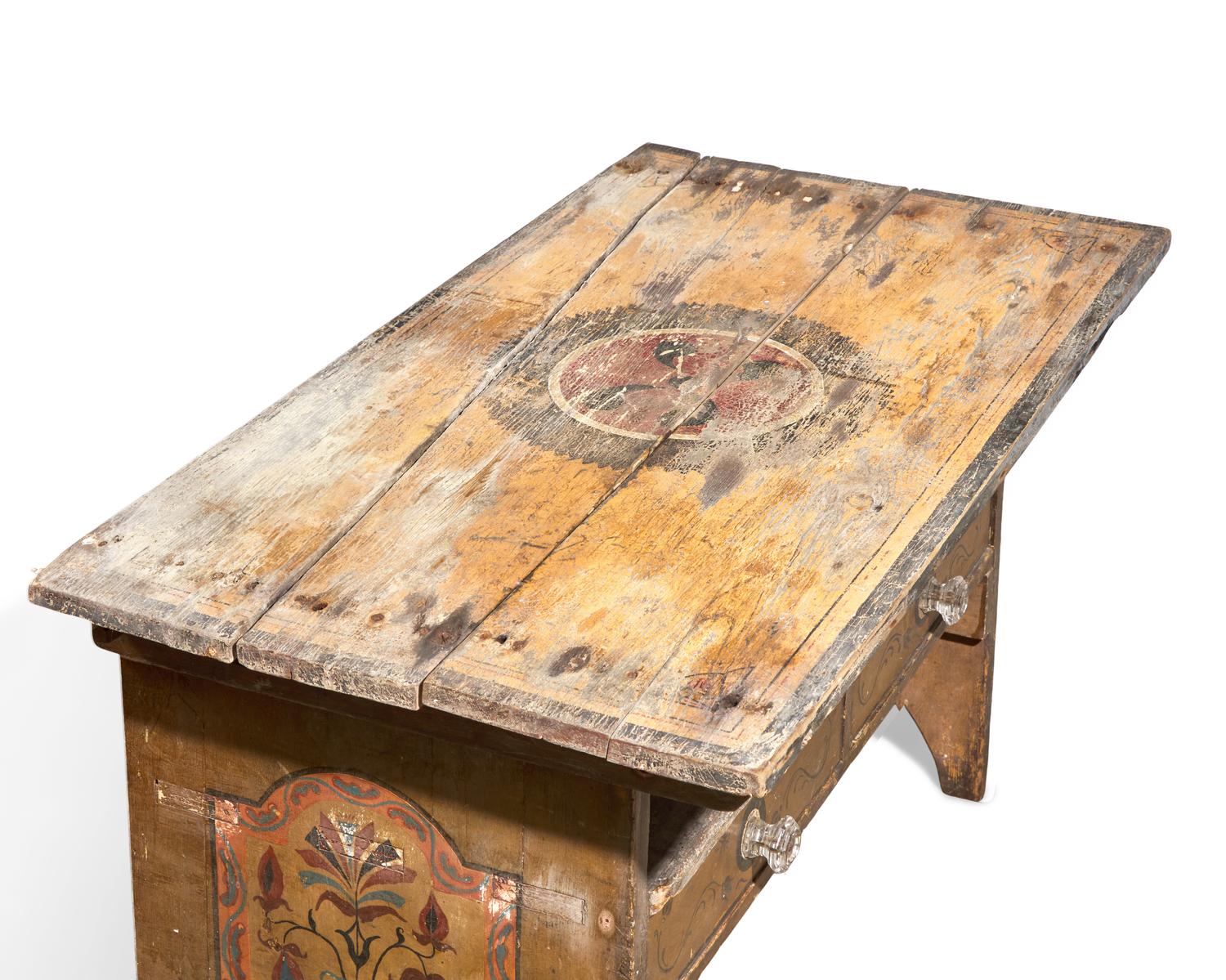A Painted Hutch Table