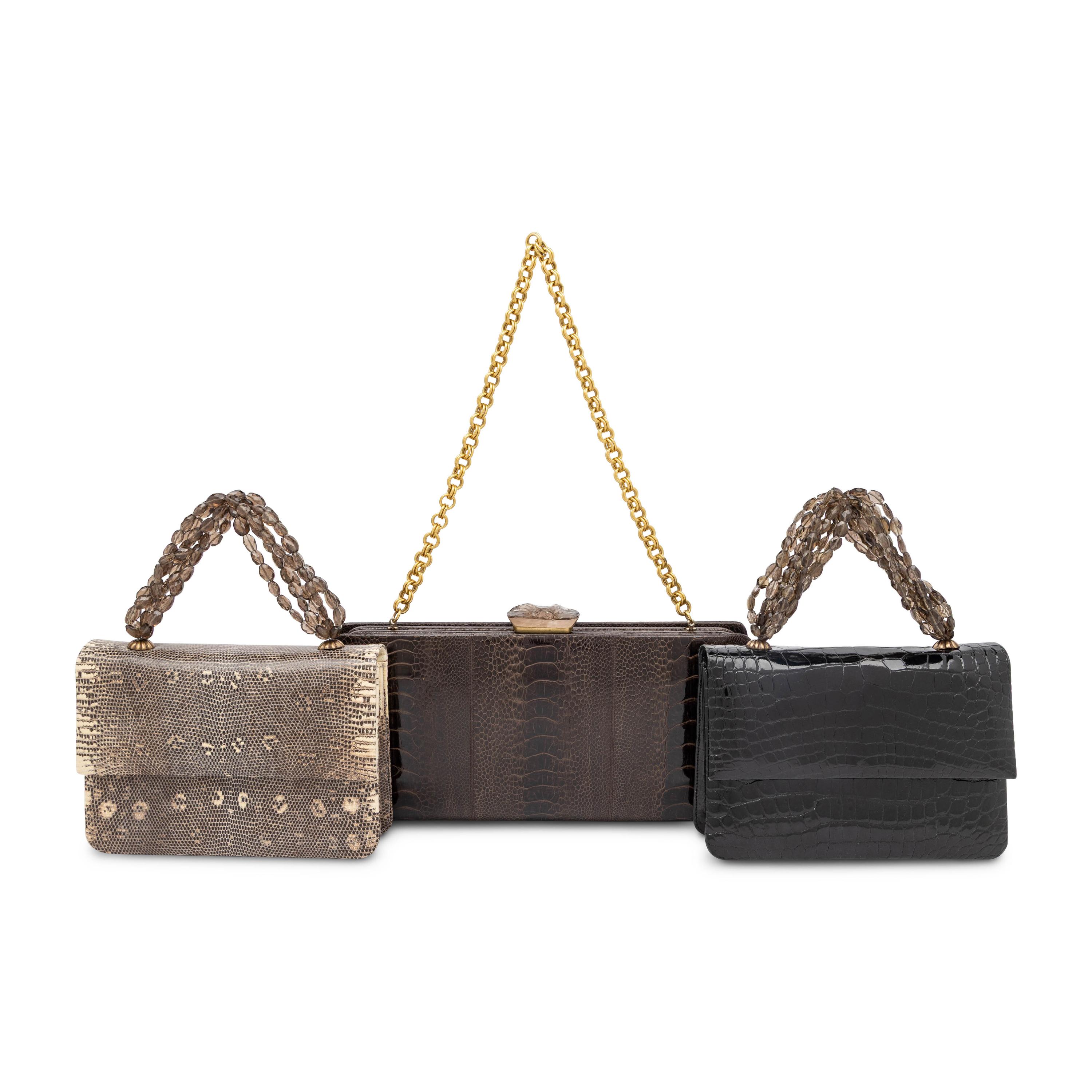 Darby Scott, Three Exotic Skin Handbags