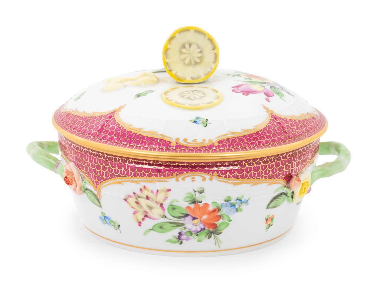 A Herend Porcelain Tureen and Cover