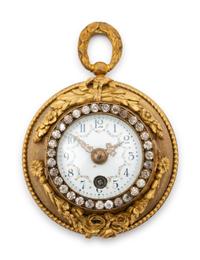 A French Gilt Bronze Pendant Clock