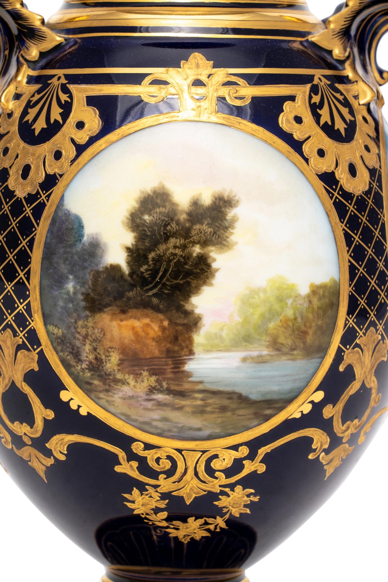 A Continental Porcelain Vase