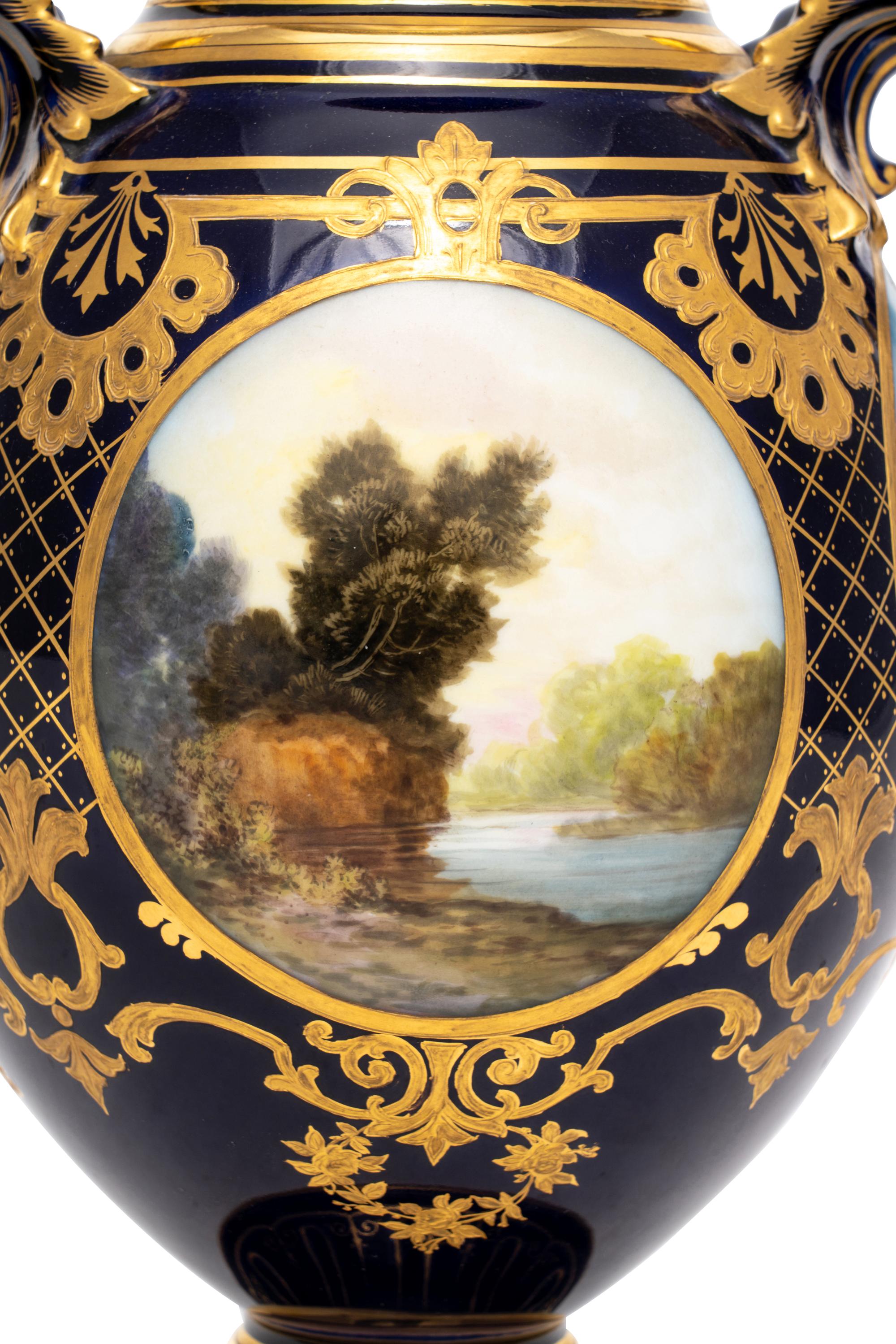 A Continental Porcelain Vase