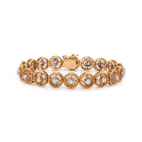YELLOW GOLD AND DIAMOND BRACELET
