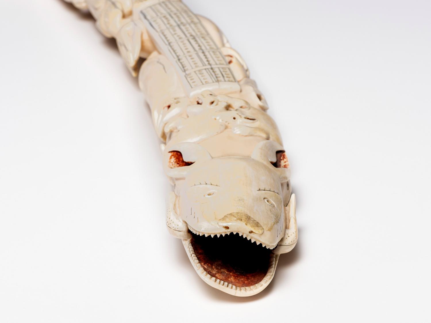 Nunivak Island Carved Cribbage Board