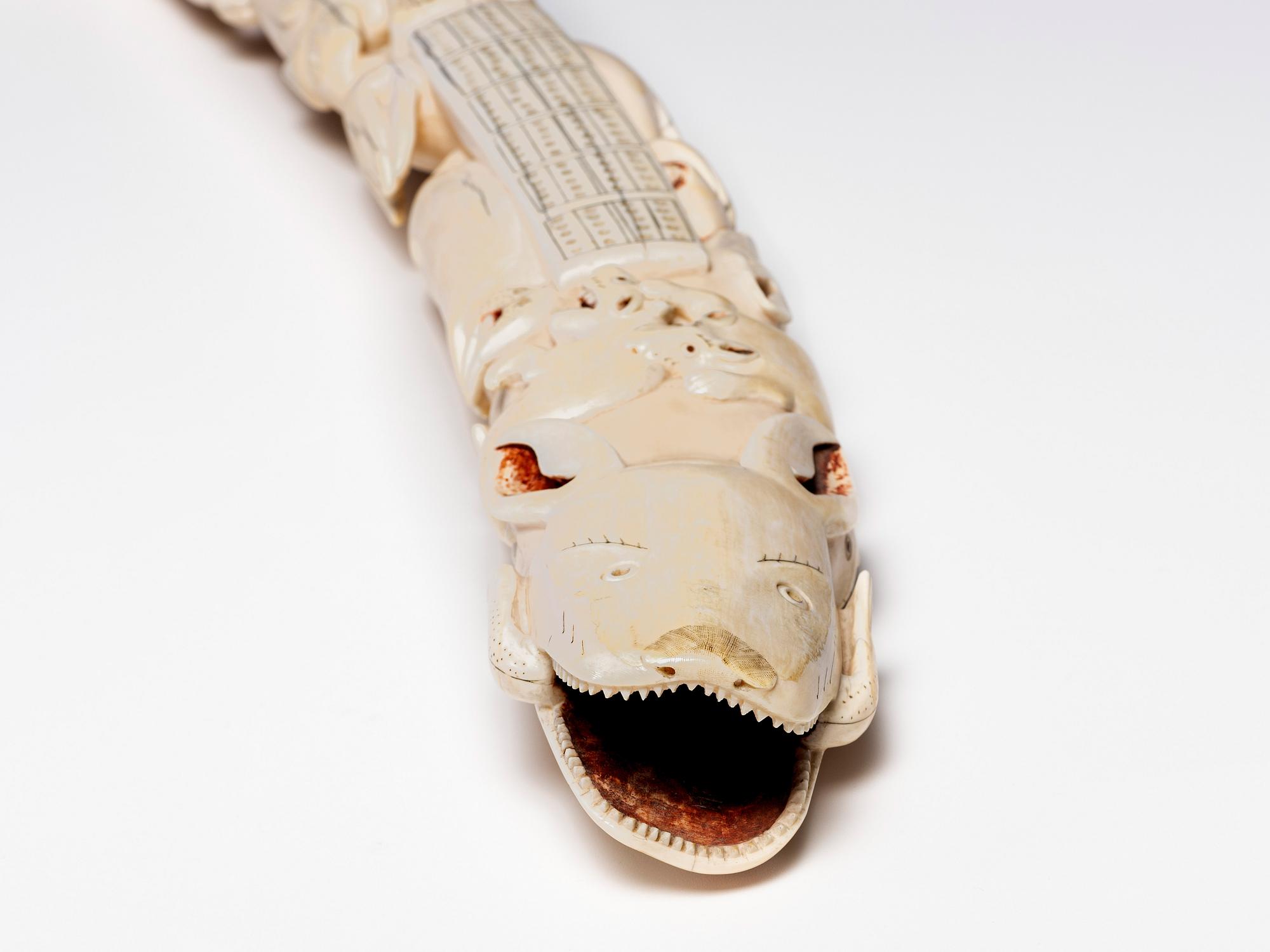 Nunivak Island Carved Cribbage Board