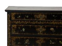 An English Ebonized and Mother-of-Pearl Inlaid Chest of Drawers — 19TH CENTURY