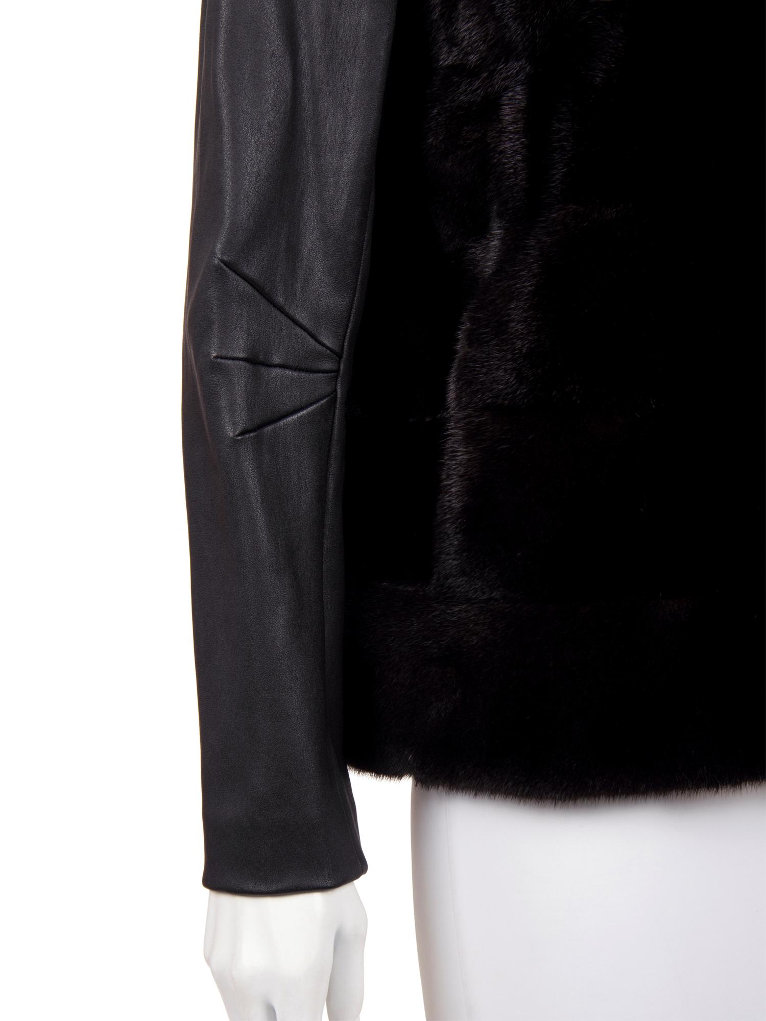 J. Mendel Mink Fur Vest with Detachable Sleeves