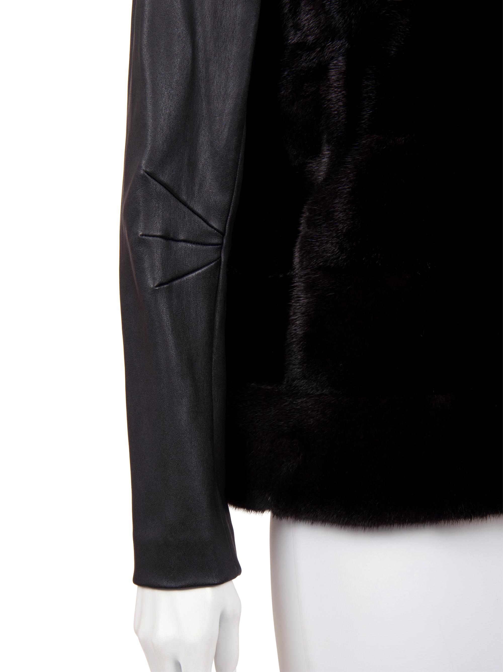J. Mendel Mink Fur Vest with Detachable Sleeves