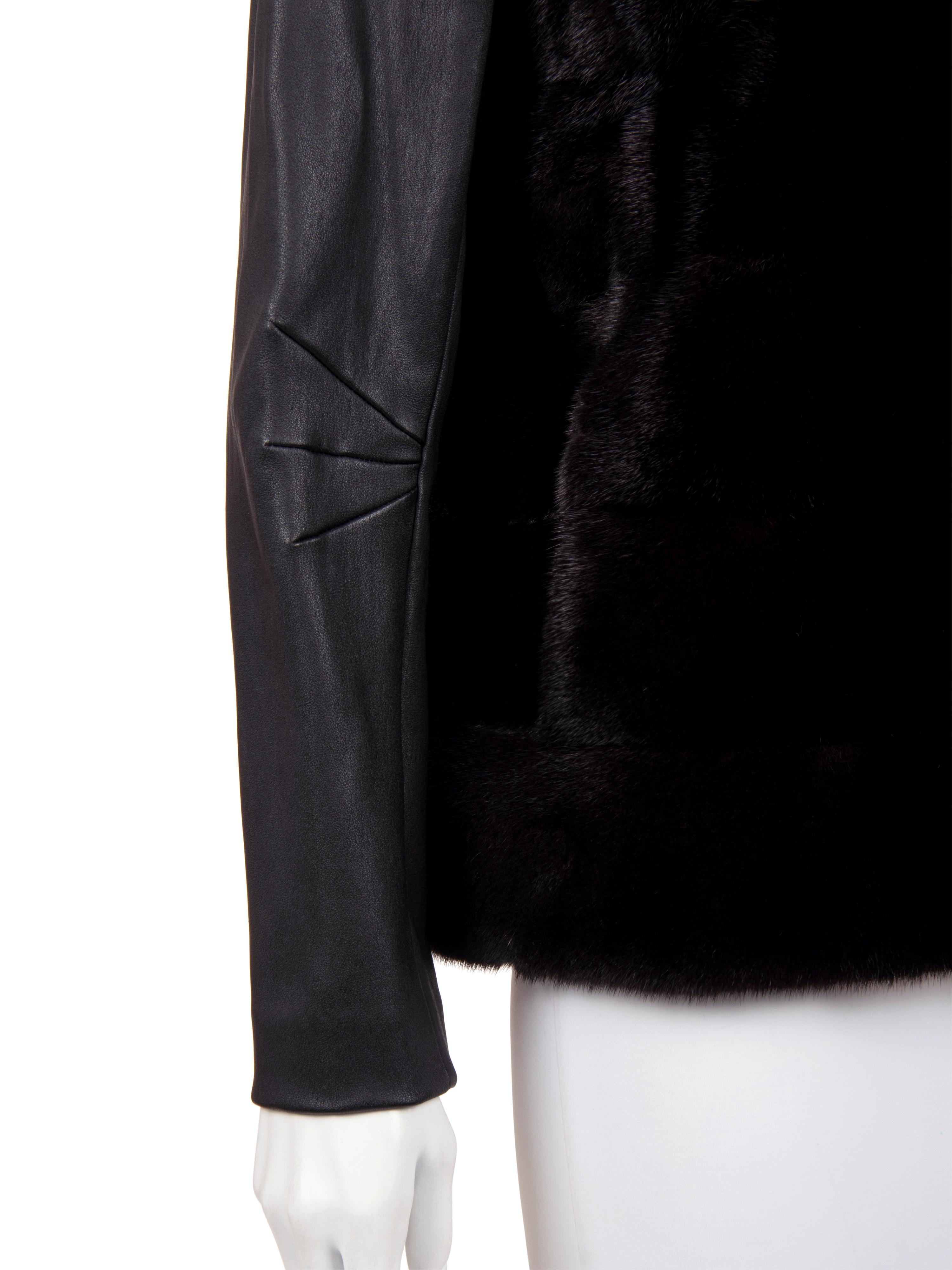 J. Mendel Mink Fur Vest with Detachable Sleeves