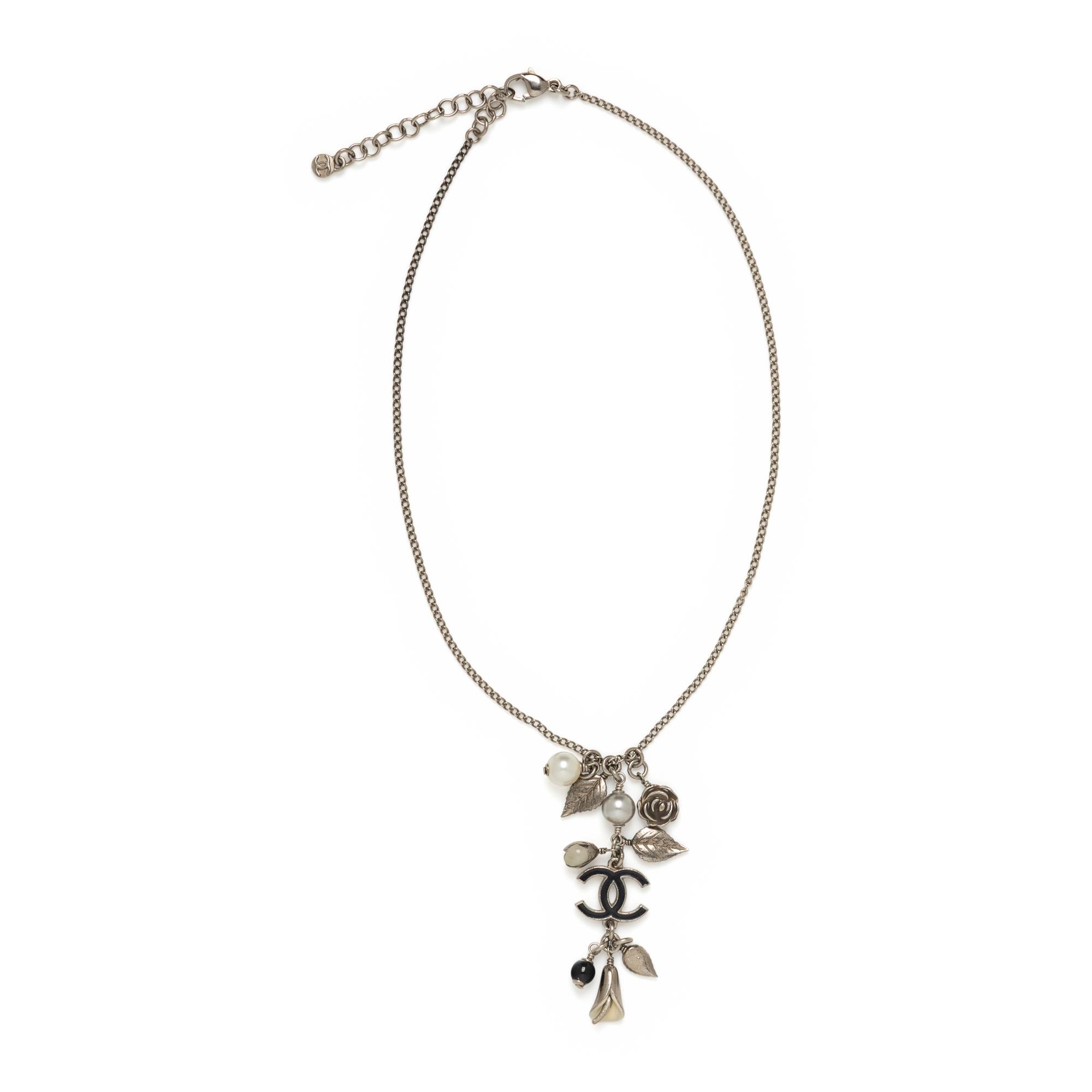 Chanel, Floral Charm Necklace