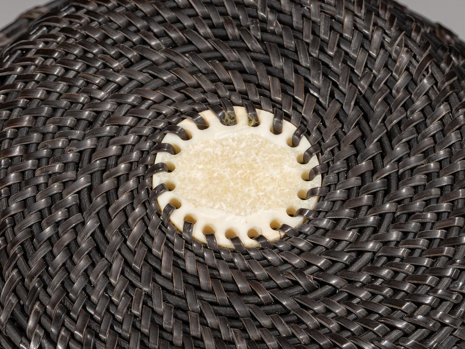 Baleen Basket, with Polar Bear Finial
