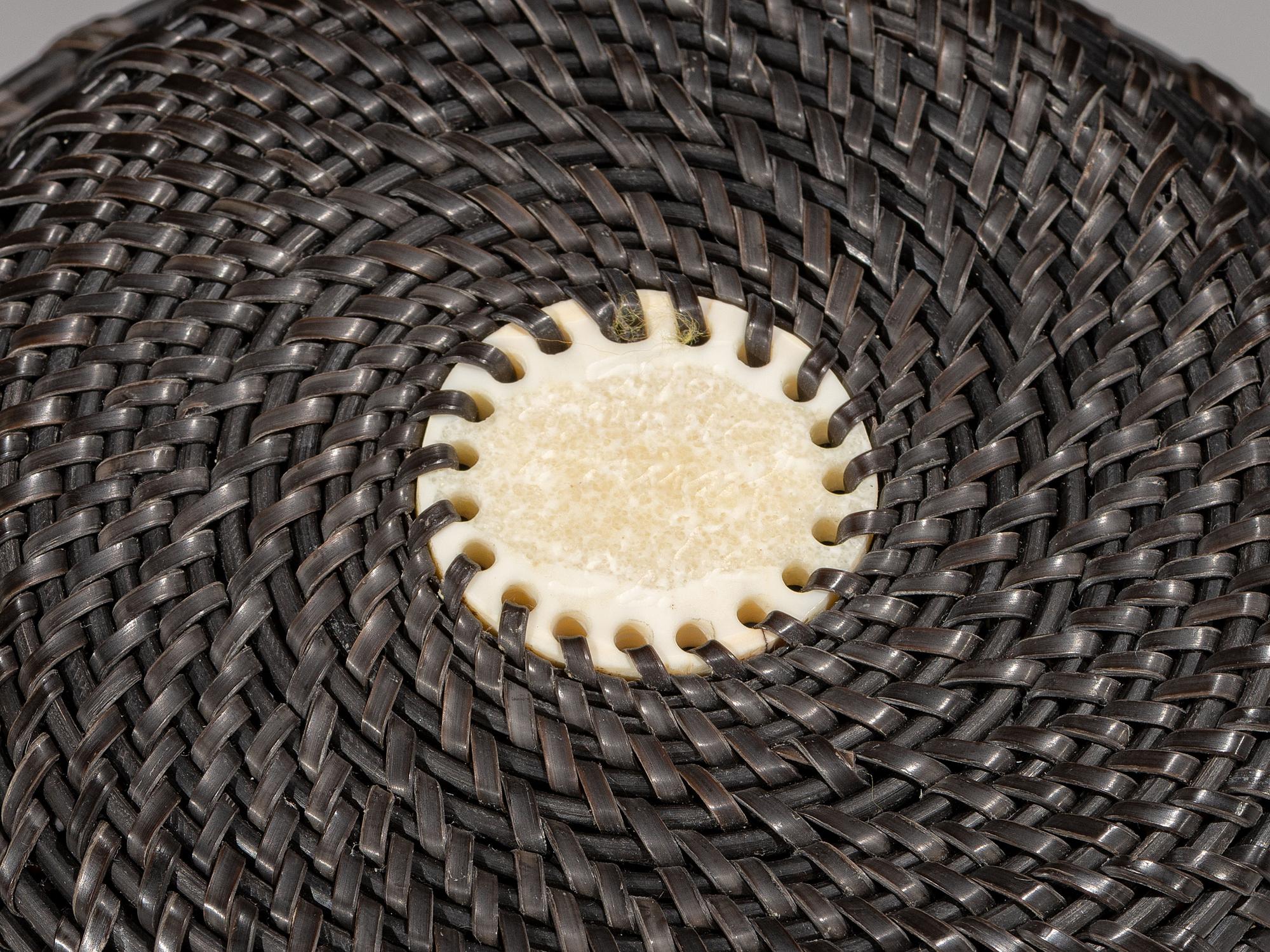 Baleen Basket, with Polar Bear Finial