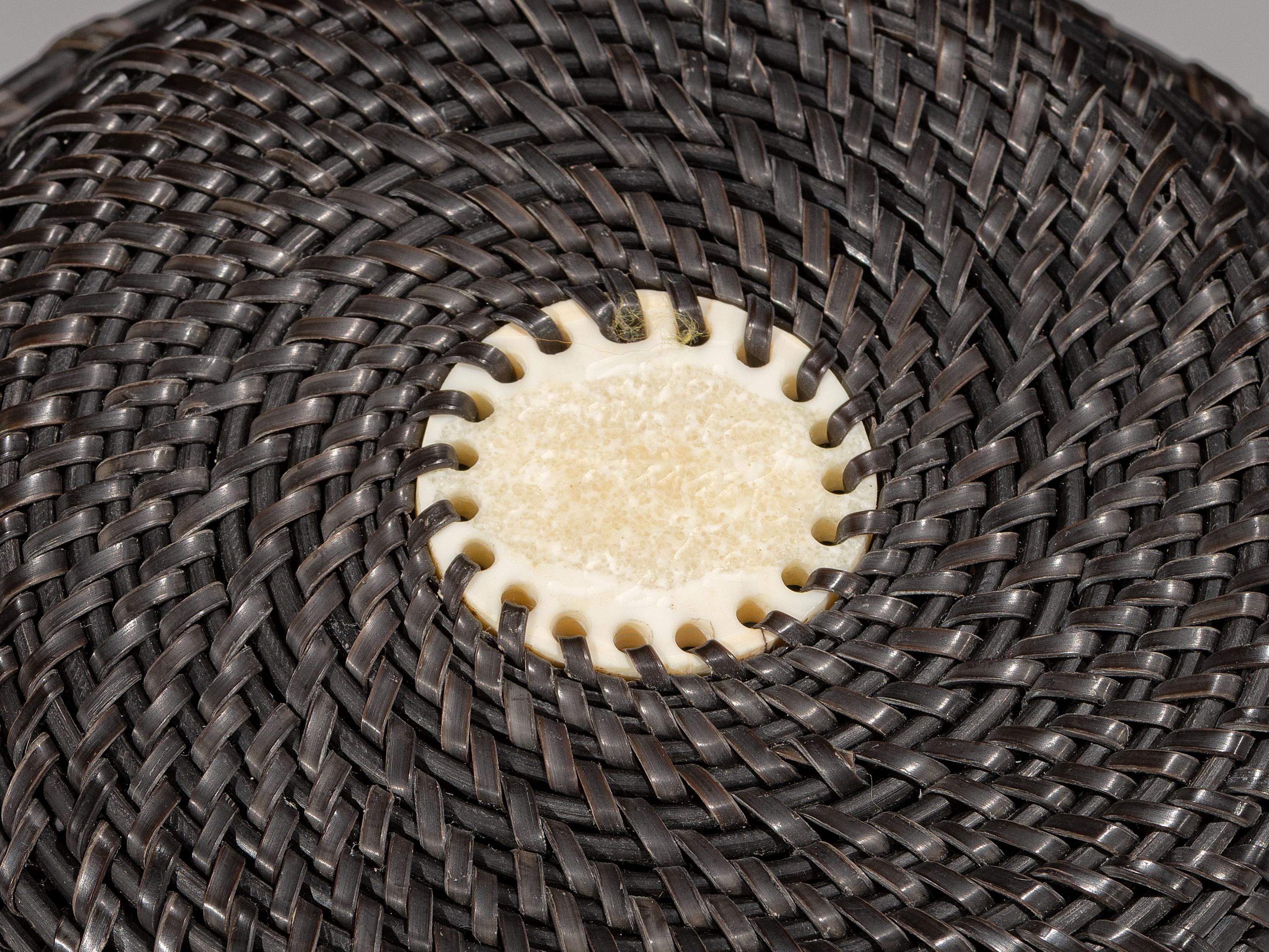 Baleen Basket, with Polar Bear Finial