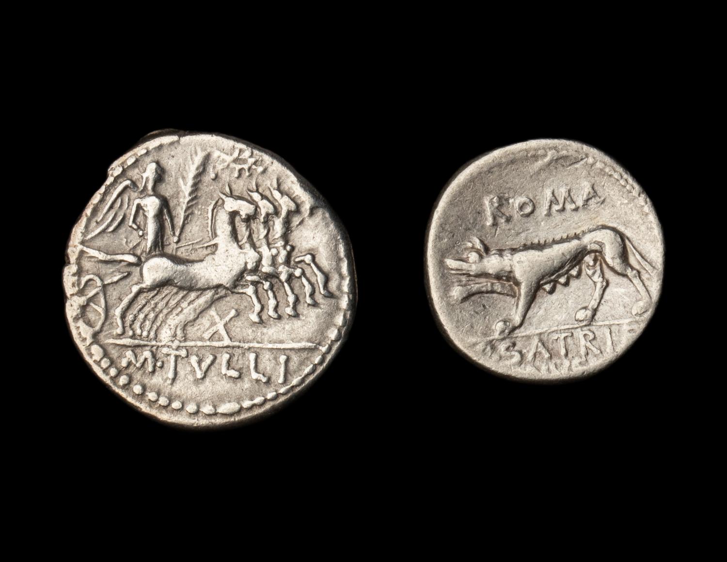 [ANCIENT] ROMAN REPUBLIC. Ar Denarius (3.7 g and 3.9 g) , two coins.